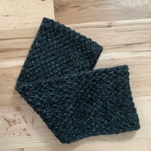 Vince Camuto Black/Gray Thick Knit Infinity Scarf